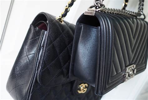 chanel calfskin vs lambskin|lambskin vs Chanel bag.